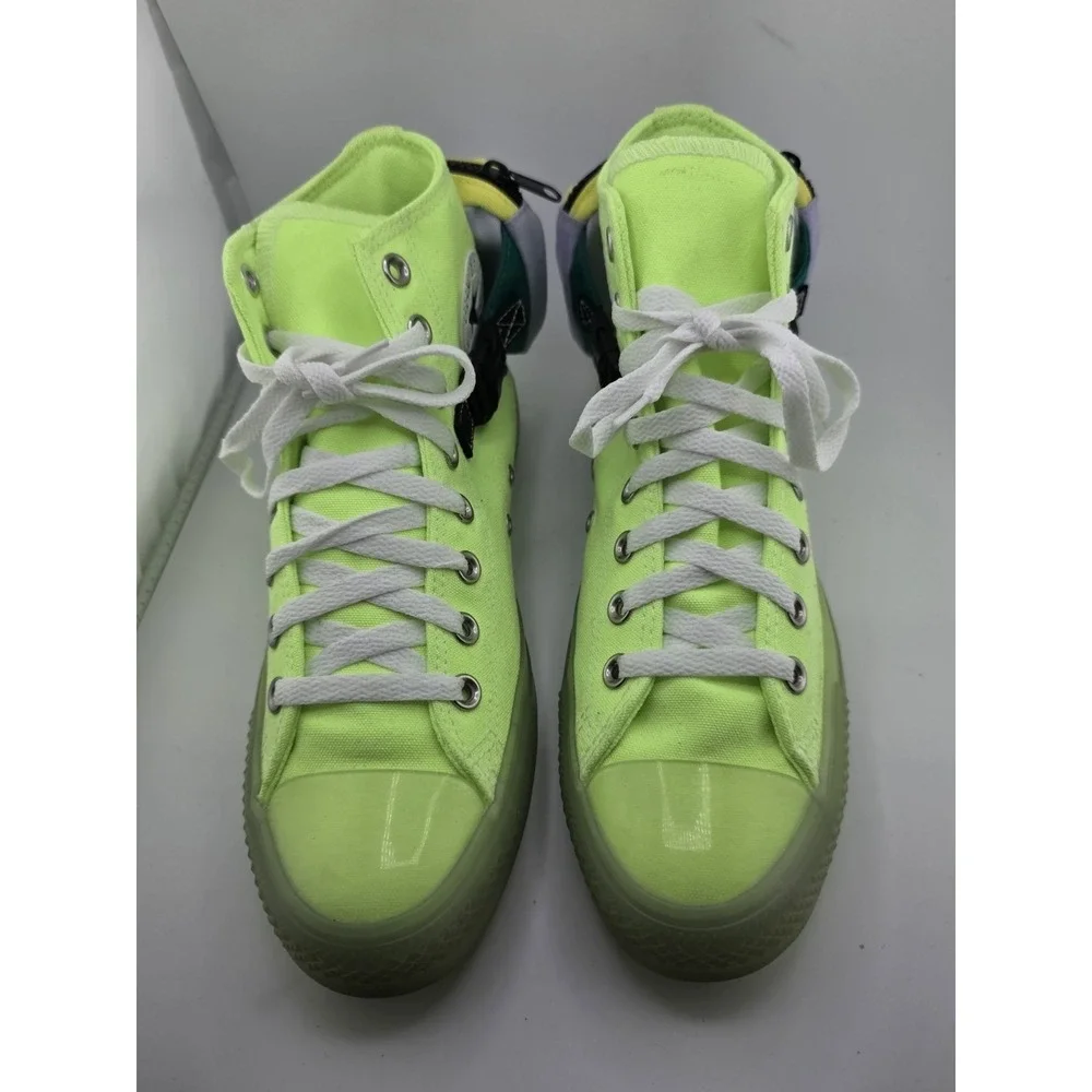 Converse Chuck Taylor All Star Buckle Up High Top Neon Jelly Green M7.5 W9.5